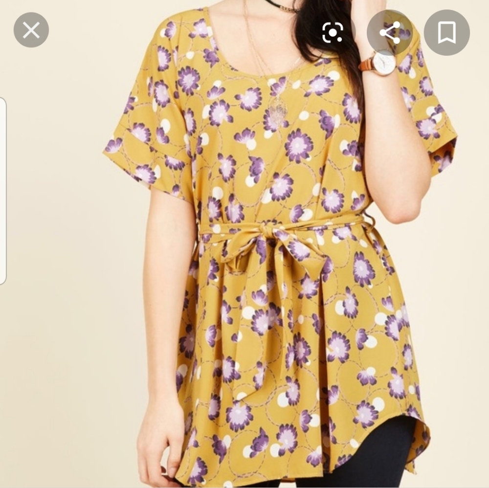 Nwot Modcloth Medium Format Memory Tunic - image 1